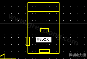 PCB設(shè)計時后焊元件焊盤開孔過大容易使焊錫流進(jìn)插座造成短路。