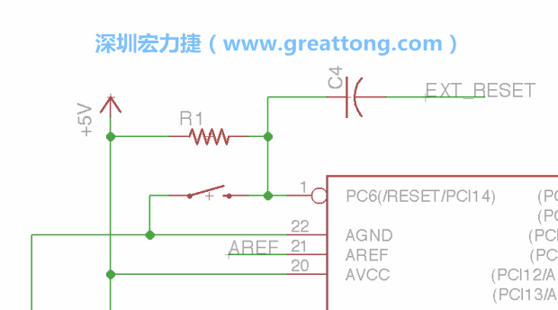 很多PCB設(shè)計者的設(shè)計不符合人體工學(xué)，他們使用很小的按鈕、不方便的元件配置和難以解讀的標(biāo)簽，千萬不要變成這樣！這次我們的設(shè)計有一個大小合適的重置按鈕（reset button）和可以清楚辨認(rèn)是否已經(jīng)接上電源的LED指示燈。