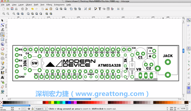 既然你有一個以電路板為背景的清晰影像了，使用向量工具將要絲印的圖像畫在上面吧，下面有一個例子。