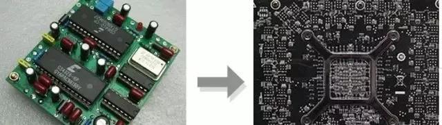 PCBA元器件由大變小，由稀疏到密集的變化趨勢